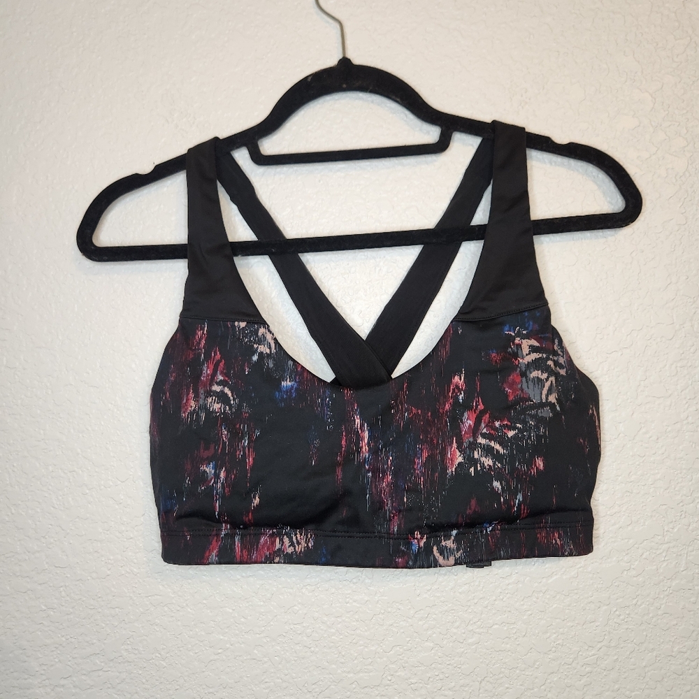 Victoria's Secret Size L Womens Lined Multicolor Wireless Pull On Sports Bra